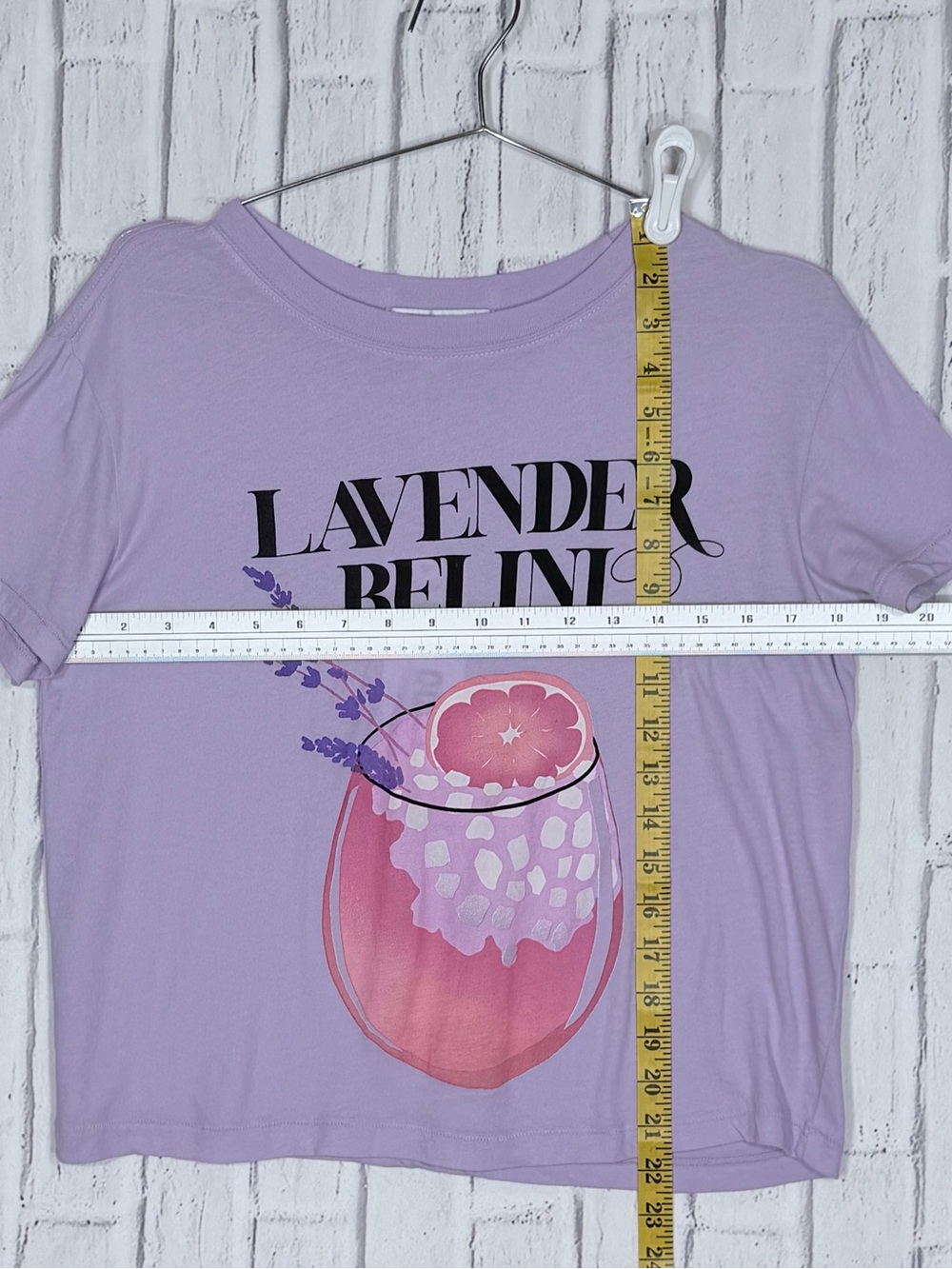 💜 Wildfox Lavender Bellini Graphic Tee Lavender Purple Size Small NWT - Picture 4 of 5